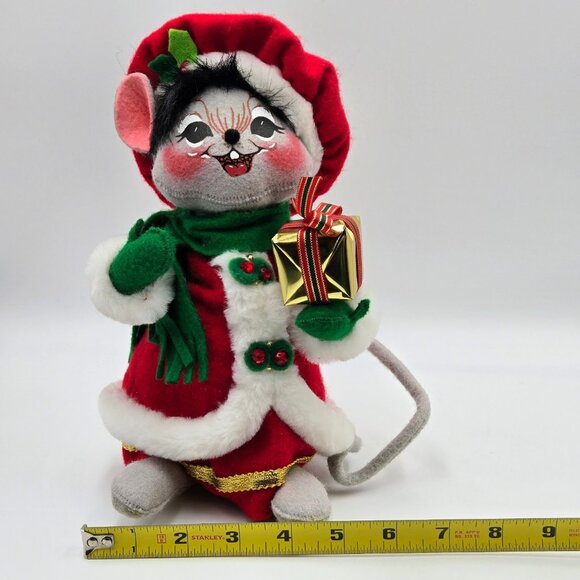Annalee Mrs. Elegant Mouse 2008 Mobilitee Christmas Figure Read - Picture 3 of 14